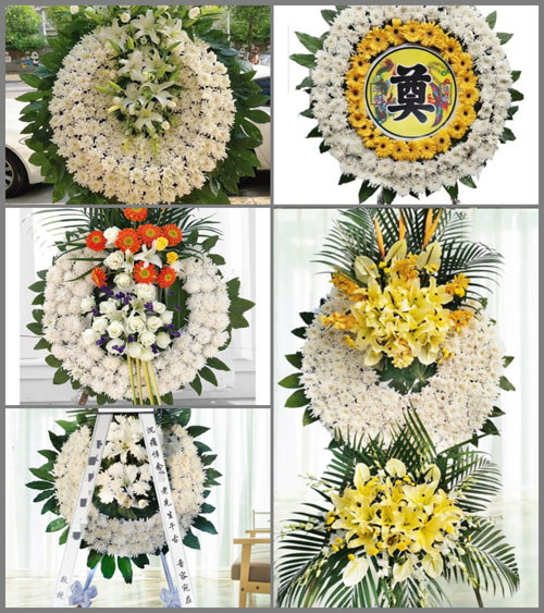 山东青岛即墨市环秀街道花圈速递