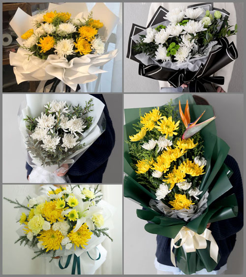山东青岛即墨市环秀街道白事花束代送